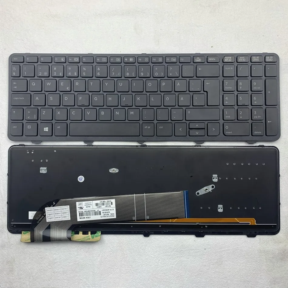 

Swedish Backlit Laptop Keyboard For HP Probook 450 G0 450 G1 455 G1 450 G2 455 G2 470 G0 G1 G2 S15 SD Layout
