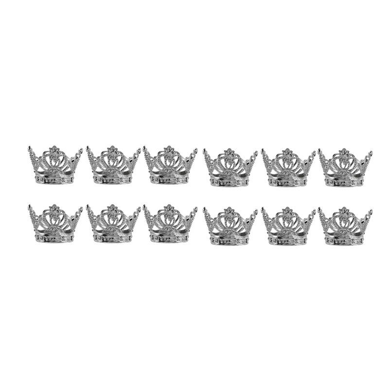 

12Pcs Crown Rhinestone Napkin Rings Exquisite Napkin Ring Holders Set For Easter,Party,Wedding Dinner Favor Table ,Silver