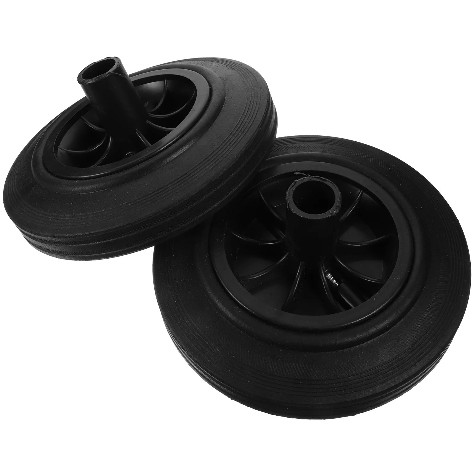 

2Pcs Waste Bin Wheels Replacement for Garbage Bin Trash Can Pulley Parts