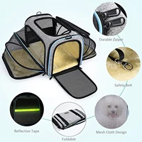 dog carrying bag portable dog backpack with mesh window airline approved small dog transport bag