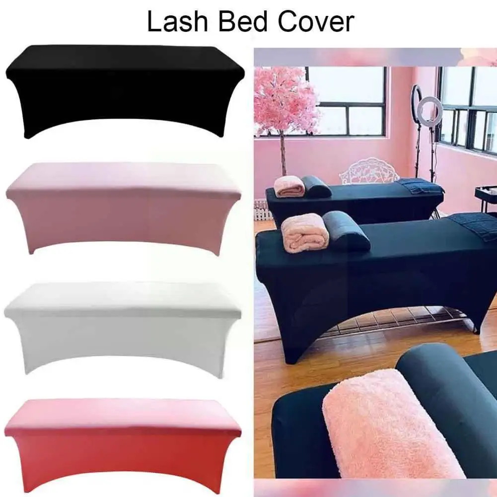 

Pure Color Massage Table Bed Fitted Sheet Elastic Full Cover With Cover Face Band Bed Breath Massage Treatment Rubber Hole J3w9