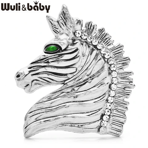 Wuli&baby винтажные броши с изображением лошади