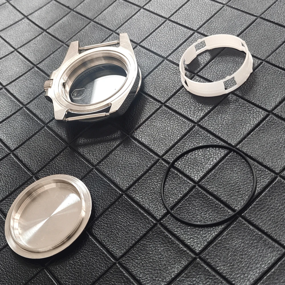 40MM Mineral Glass Watch Case for 8215 8205 8200 821A 2813 3804 Movement Case Watch Accessories