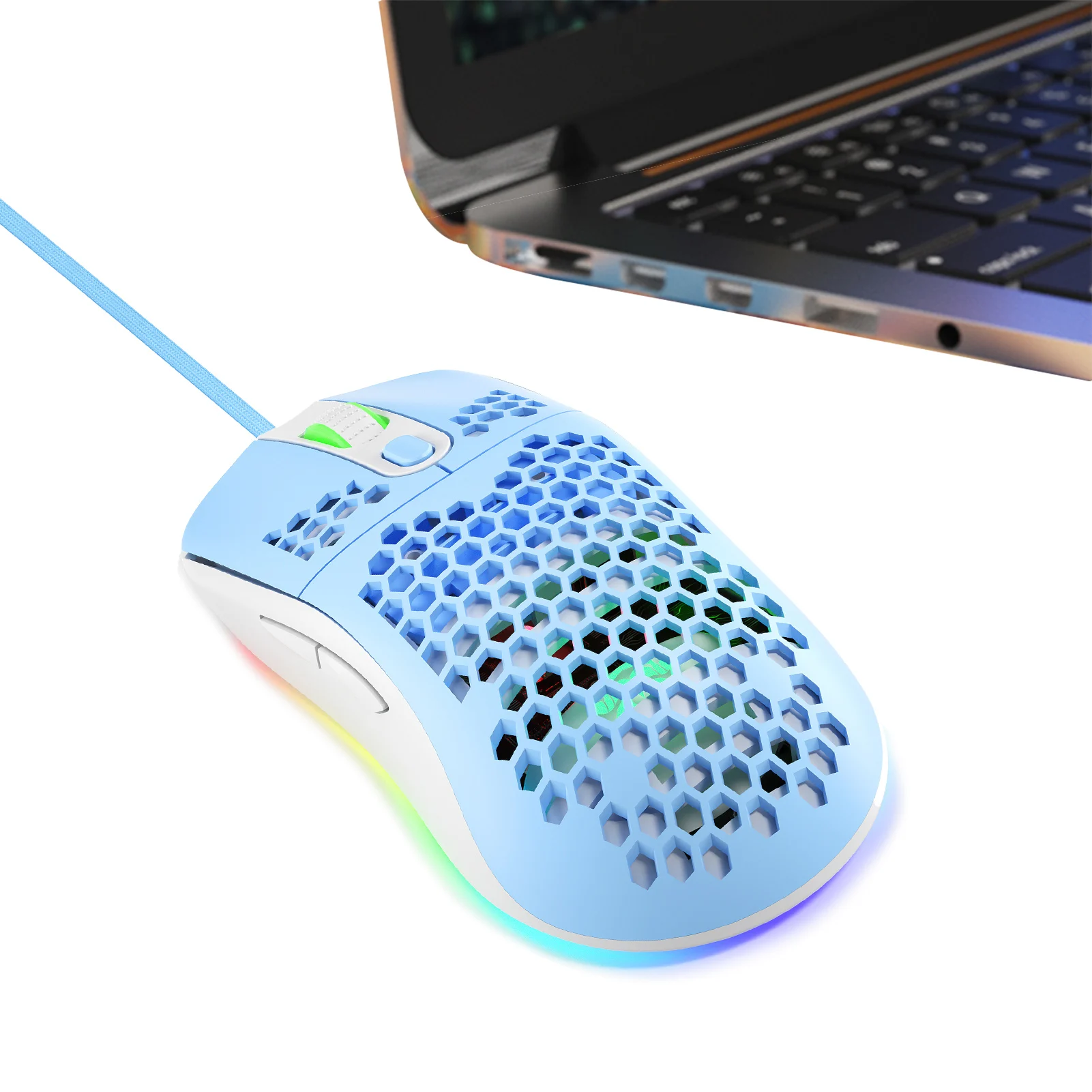 

Мышь игровая Проводная Бесшумная, USB, 7 кнопок, 16000DPI