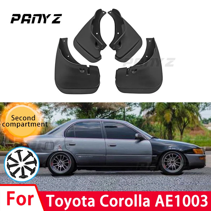 

MudFlaps For Toyota Corolla Hatchback AE100 93-98 Mud Flap Splash Guard Mudguards Front Rear Fender Auto Styline Car Accessories