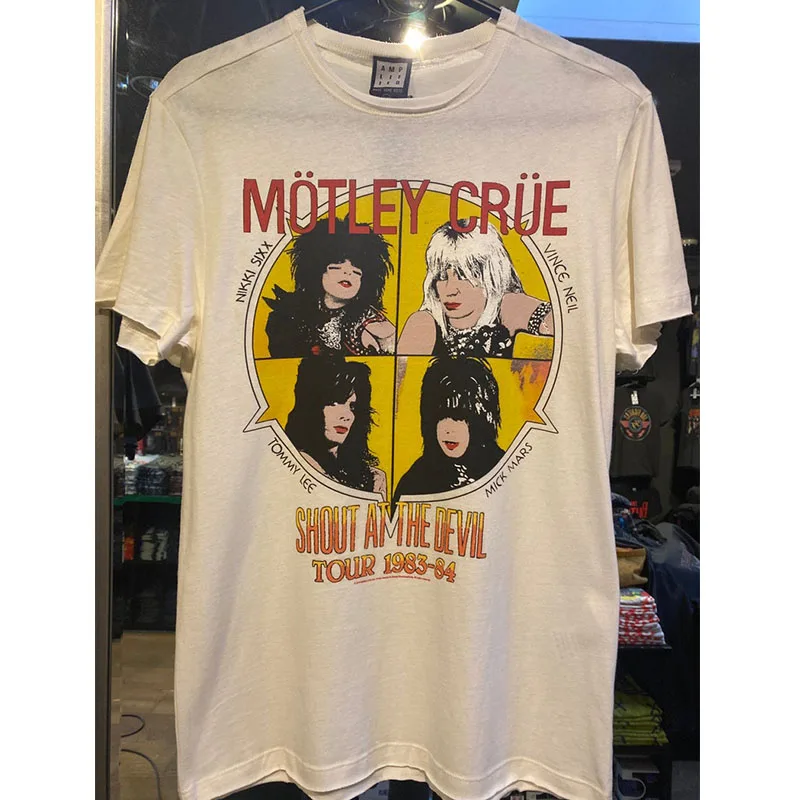 

Mtley Cre Retro loose print unisex T-shirt