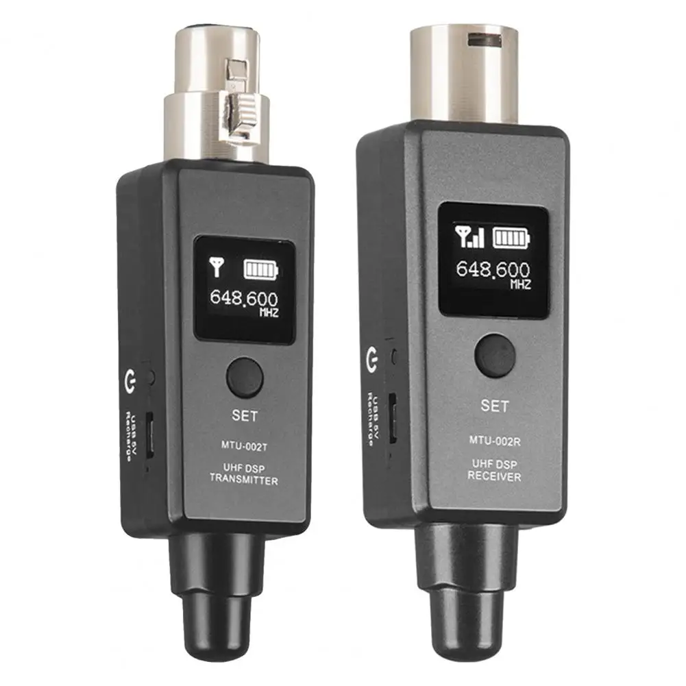 

Portable Useful U3 Microphone Wireless System Adapter Compact Wireless Mic Transmitter Receiver Stable for Recorder