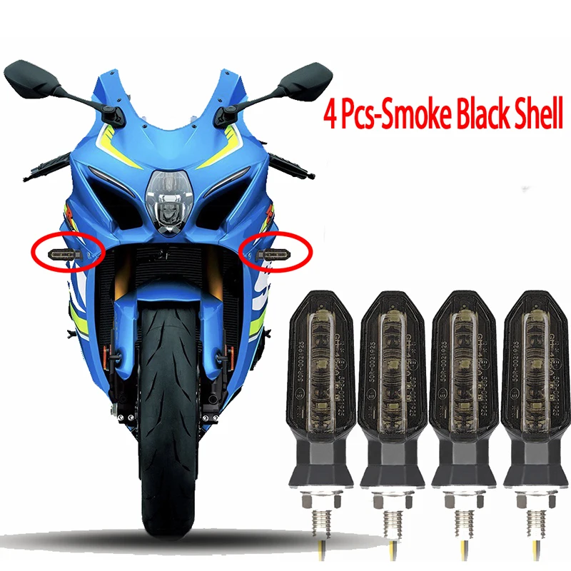 

Светодиодные указатели поворота для мотоцикла, 8 мм, мини-мигающий свет для Honda CBR500R CBR650F CB500X CRF250L MSX125 12 В, индикатор мотоцикла