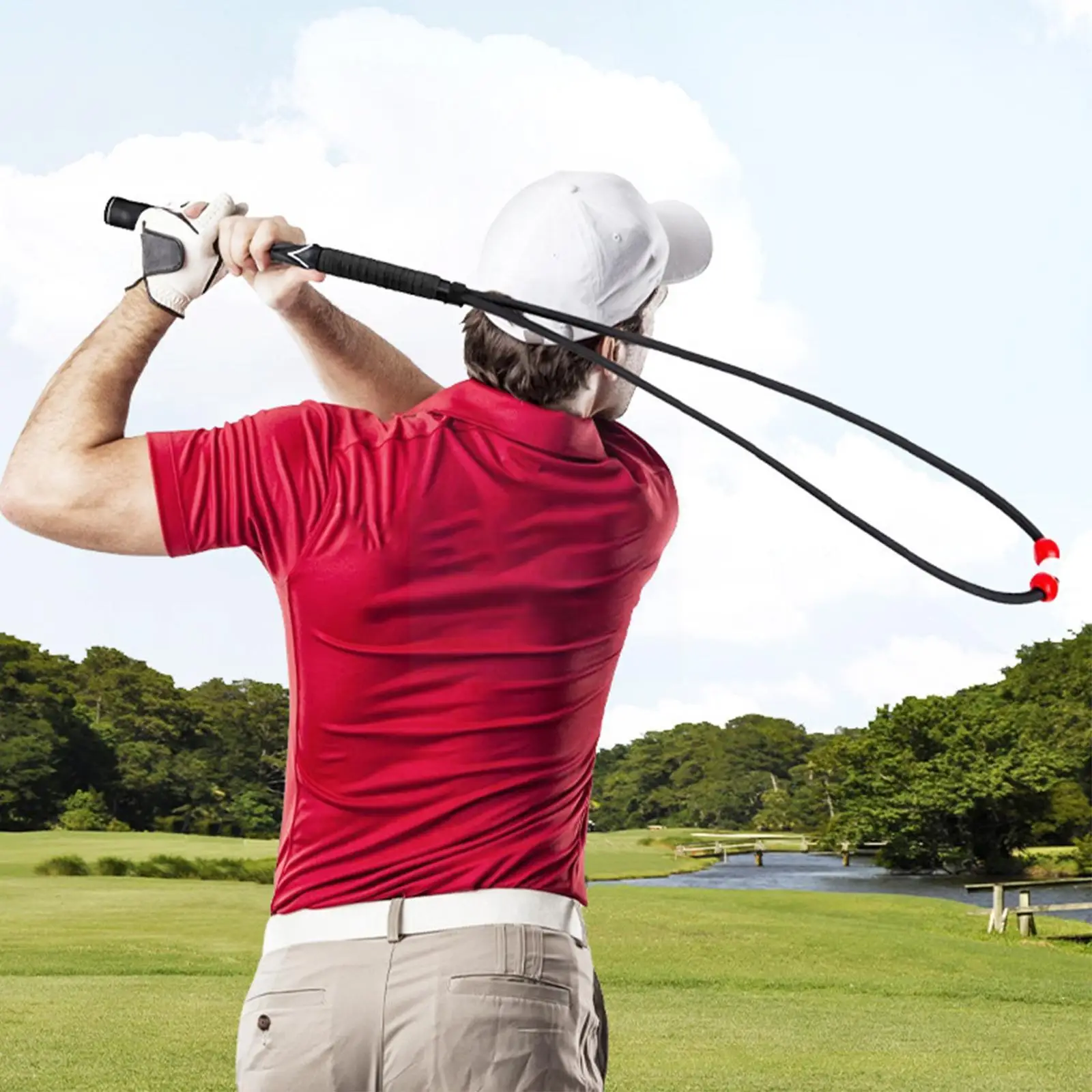 

36 Inch Golf Swing Practice Fitness Rope Indoor Training Correct Color Exercise 2 Tools Posture Practice Rope Aid G0s6
