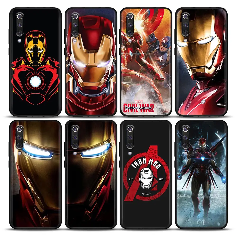 

Iron Man Marvel Silicone Soft Case For Xiaomi Mi 9 9se 8 10 10T A2 Lite 10S 9T CC9 Note 10 Pro 9Lite Cover Fundas Ironman Cases