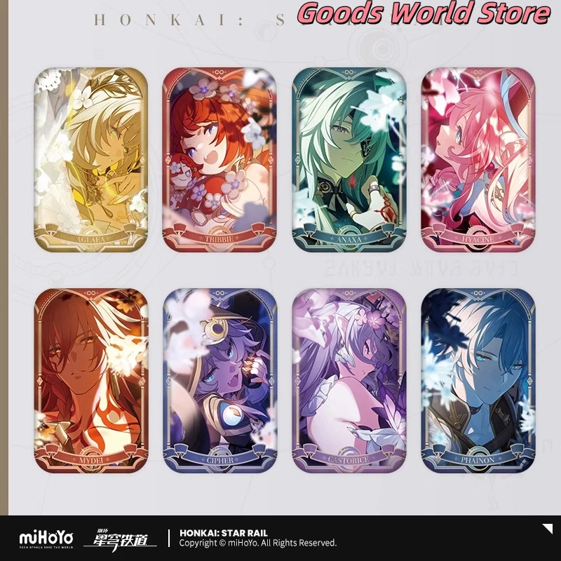 Оригинальный значок фигурки Mihoyo Honkai Star Rail Aglaea Tribbie Anaxa Hyacine Mydei Cipher Castorice Phainon