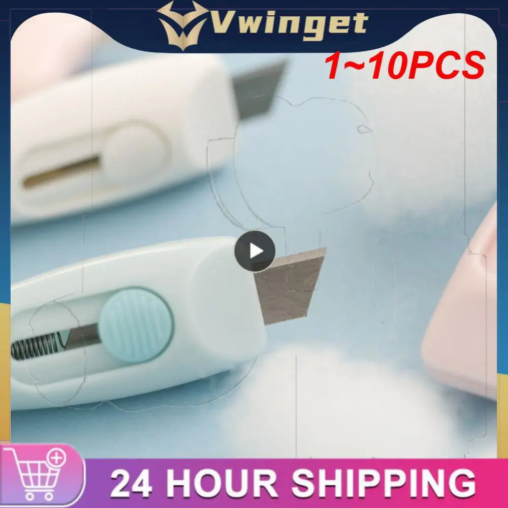 

1~10PCS Cute Rabbit Cloud Color Mini Portable Utility Knife Paper Cutter Cutting Paper Razor Blade Office Stationery Cutting