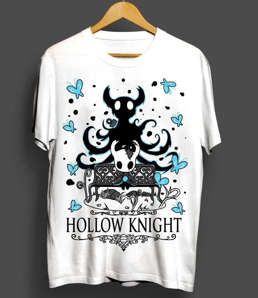 Фото Игровая футболка унисекс Hollow Knight, топ для инди-девочек, лучшие подарки, рубашка всех размеров №3