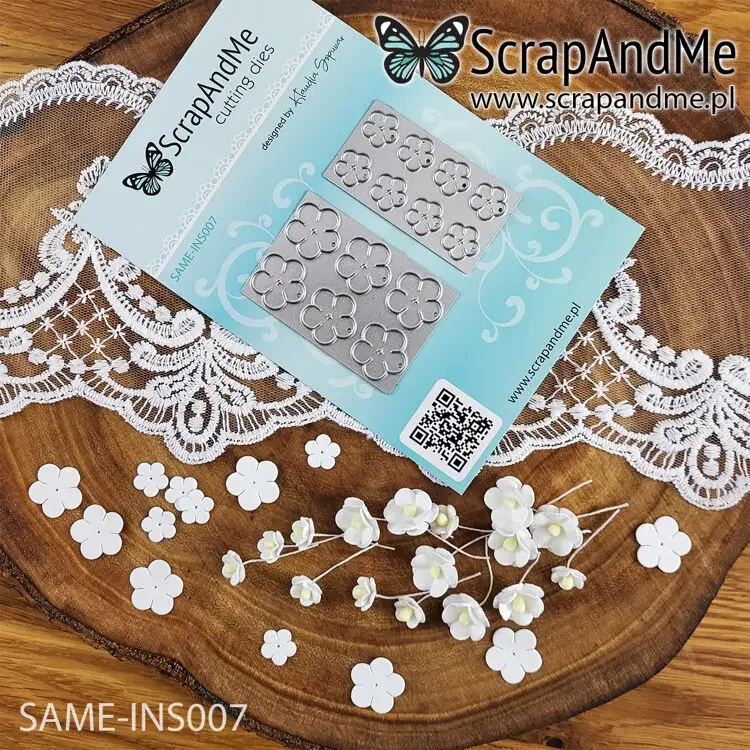 Альбом-карта DIY PaperButterfly Салли Цветы Рамка Металлические штампы Силиконовые