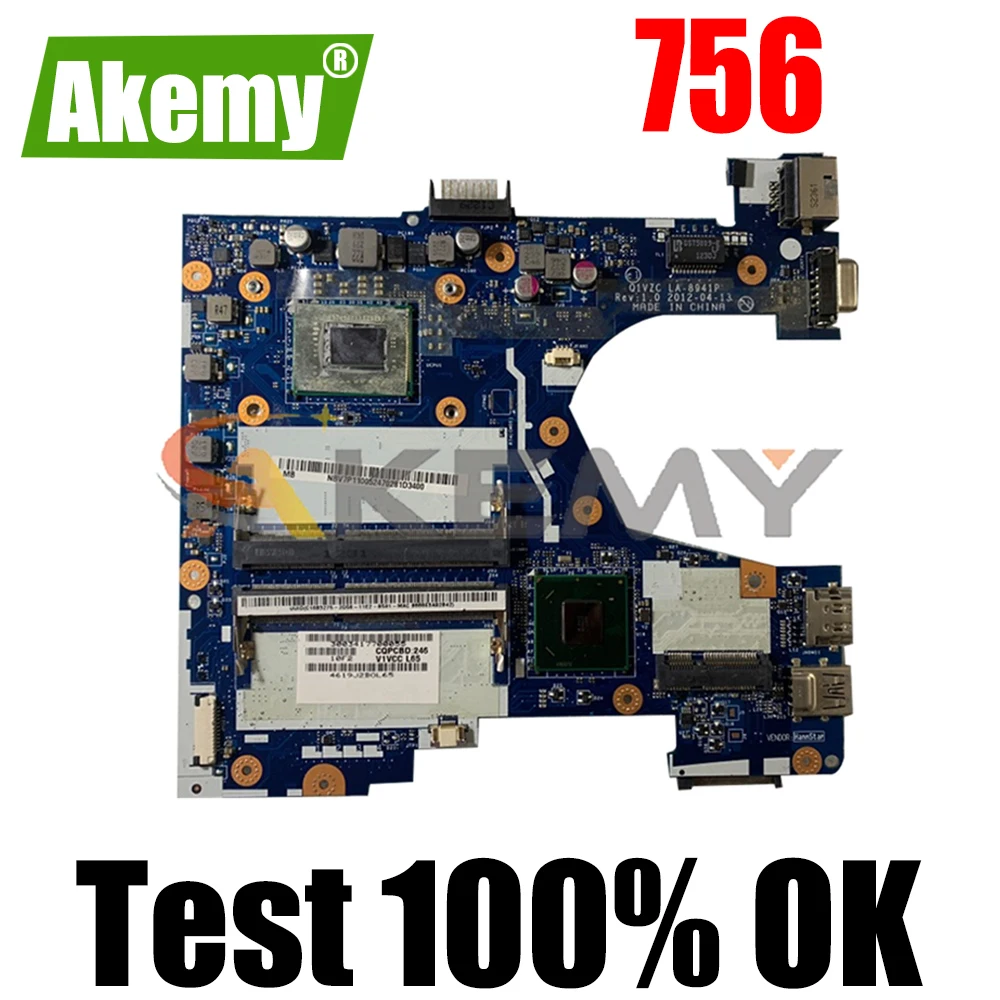 

AKEMY LA-8941P for Acer 756 laptop Motherboard NBSH011003 Intel HM77 Mainboard