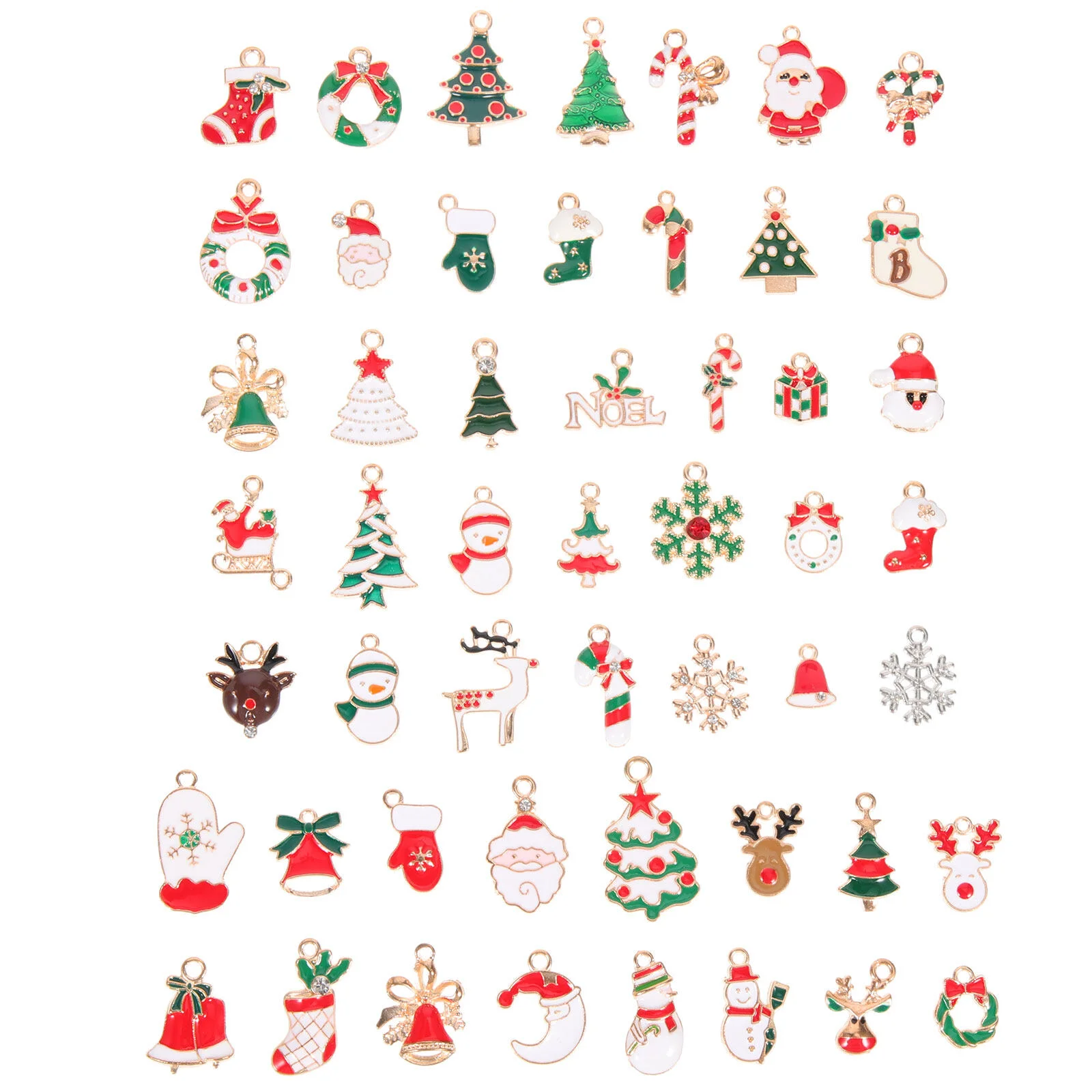 Stockings Xmas Charms Alloy Christmas Pendants Hand Jewelry Earrings DIY Bracelet Necklaces