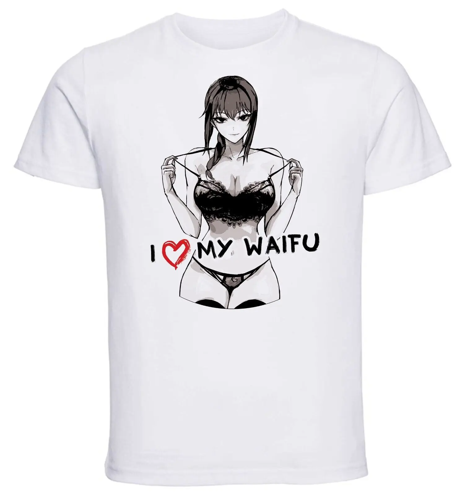 Футболка с белыми черными чернилами для бензопилы Waifu Makima PE0389