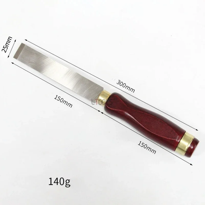 Разностильный нож-лопата с деревянной ручкой белая сталь высокая твердость