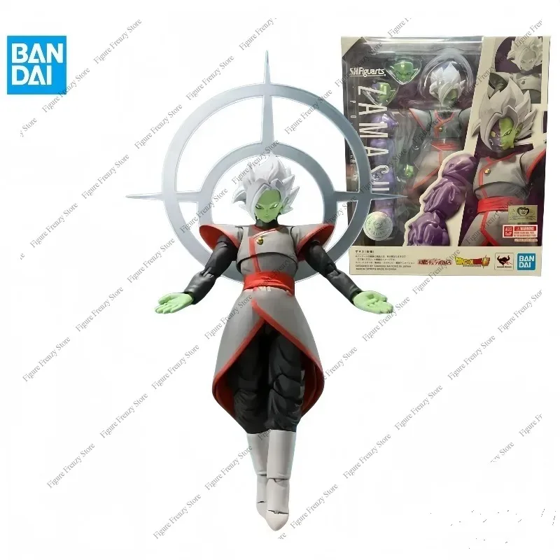 Фото Специальное предложение: Быстрая доставка! Оригинальная фигурка Bandai Dragon Ball Z S.H.Figuarts Zamasu, 14 см, для коллекционеров аниме. №2