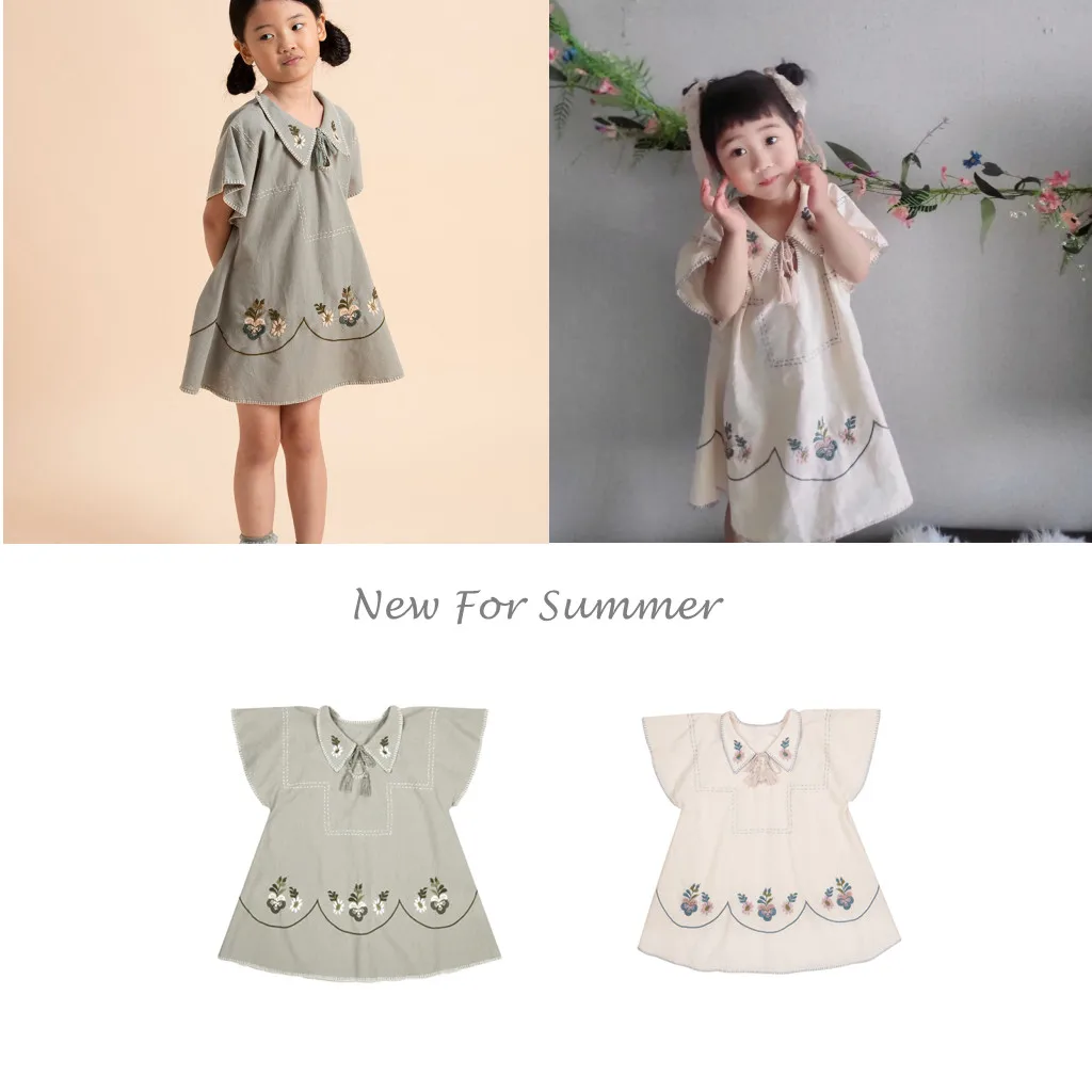 

Children Clothes Girls Dress For New Year 2022 Summer Baby Princess Party One Pieces Dress Kids Clothing From 2 to 7 Years