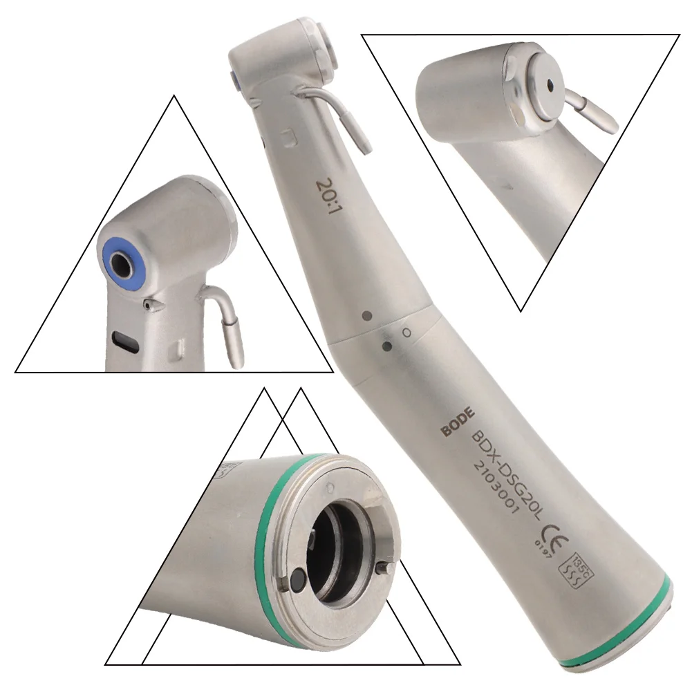 

Стоматологический волоконно-оптический имплантат 20:1, угловой наконечник с низкой скоростью, воздушная турбина X-DSG20L