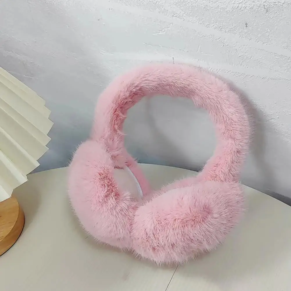 

Ear Covers Elastic Skin-Touching Cold Resistant Winter Soft Thickened Plush Headband Ear Warmer Winter Earmuffs for Hiking
