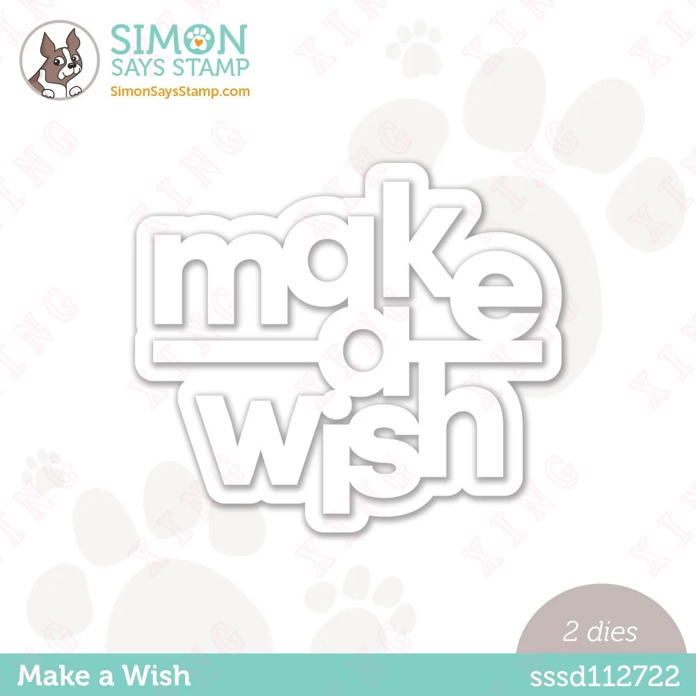 

New Arrival Diy Scrapbook Paper Craft Handmade Album Card Template Make a Wish Metal Cutting Dies 2023 Decoration Embossing Mold