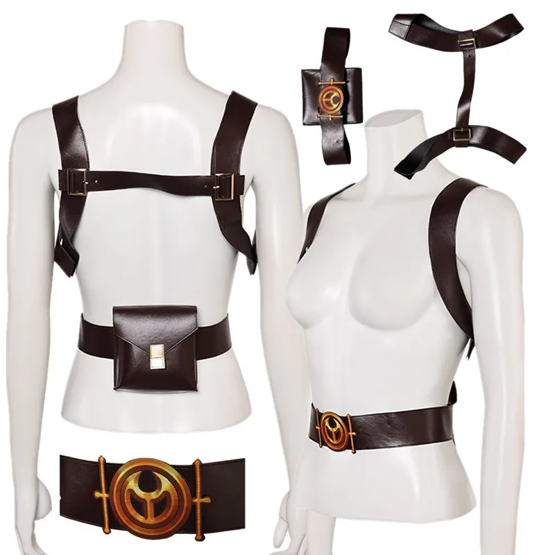 Ремень для косплея Кейтлин LOL пояс с акварелью ролевых игр на спине сумка