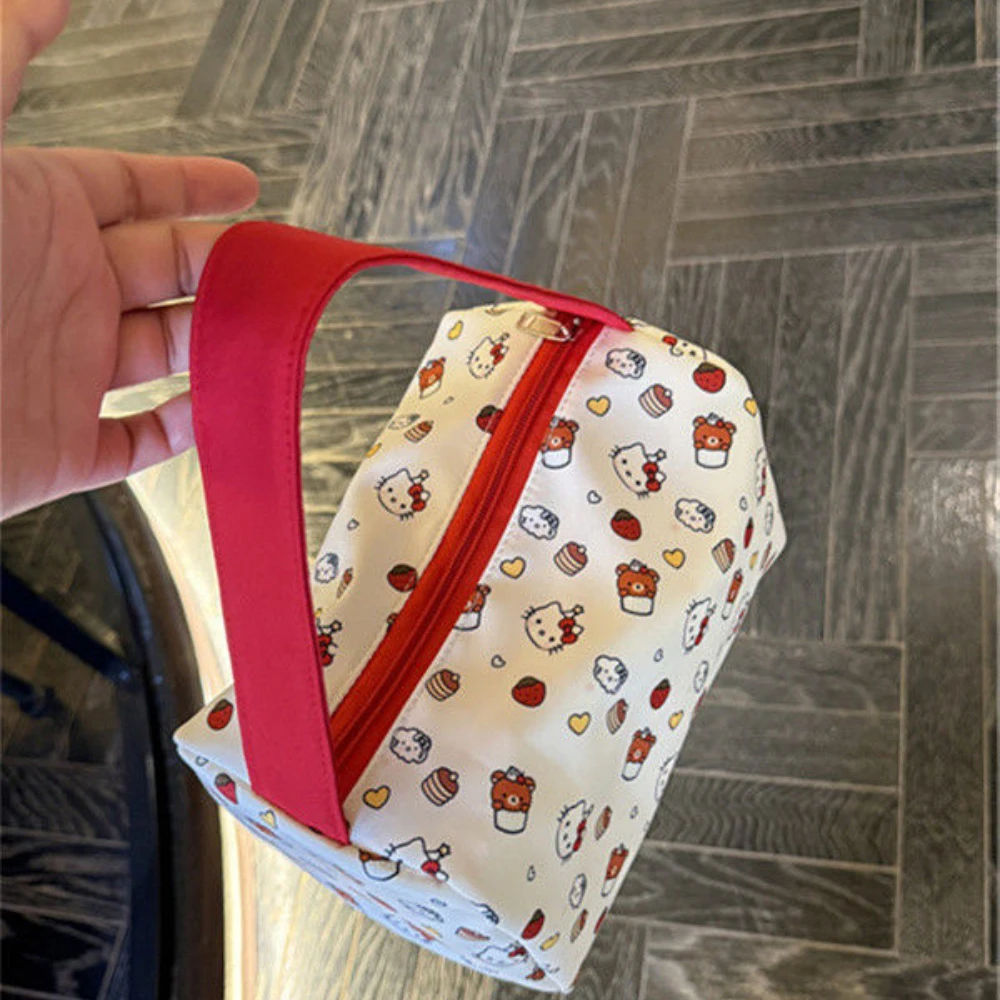 Косметичка Hello Kitty Miniso сумка с мультяшным принтом на холсте портативная большая
