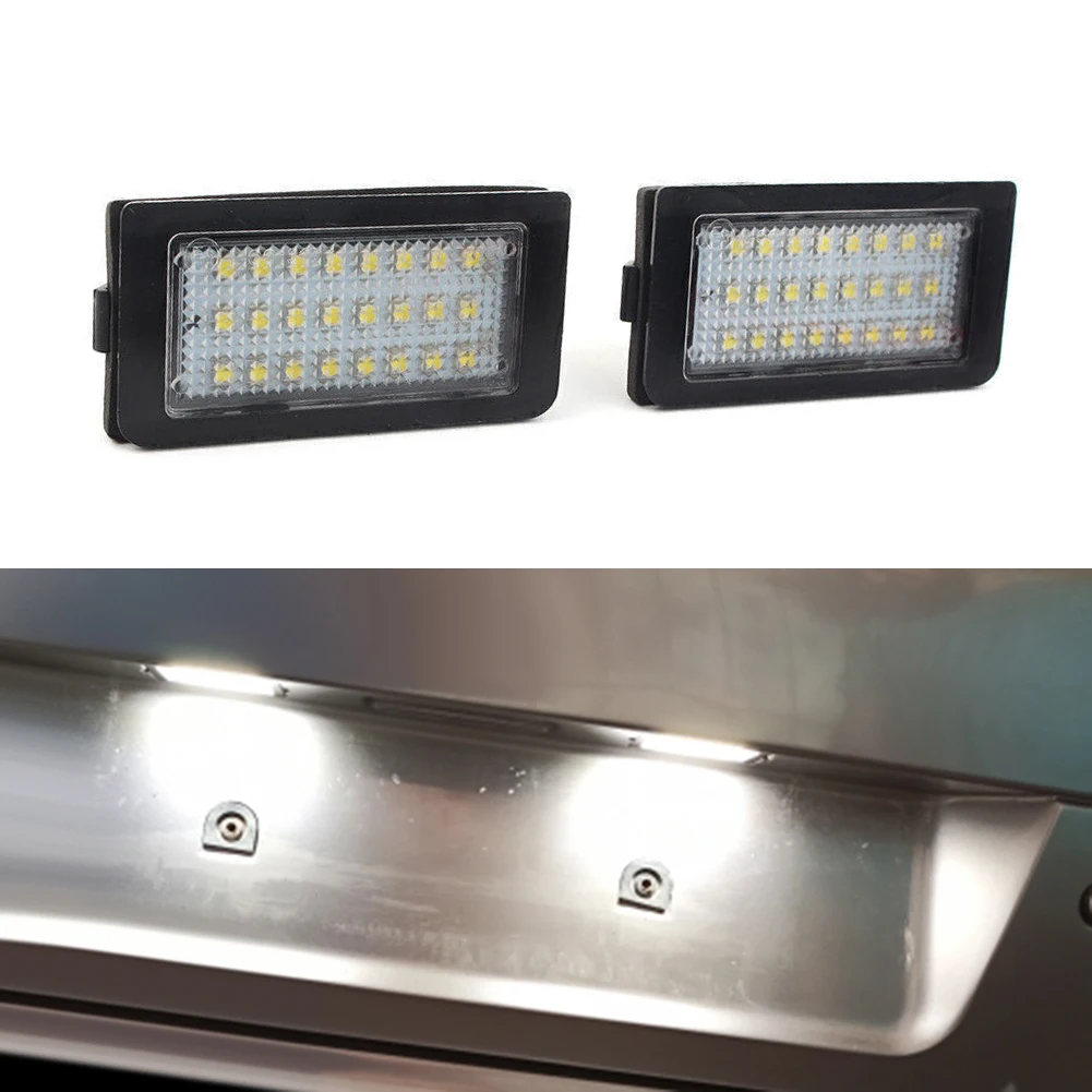 

2pcs LED License Number Plate Light For BMW E38 7 Series 1995-2001 CanBus High-intensity, High Brightness