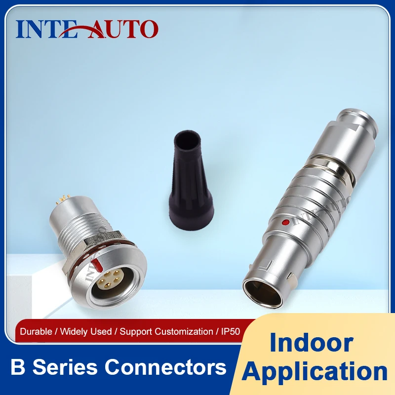 0B 2 3 4 5 6 7 9-контактный двухтактный самоблокирующийся водонепроницаемый разъем