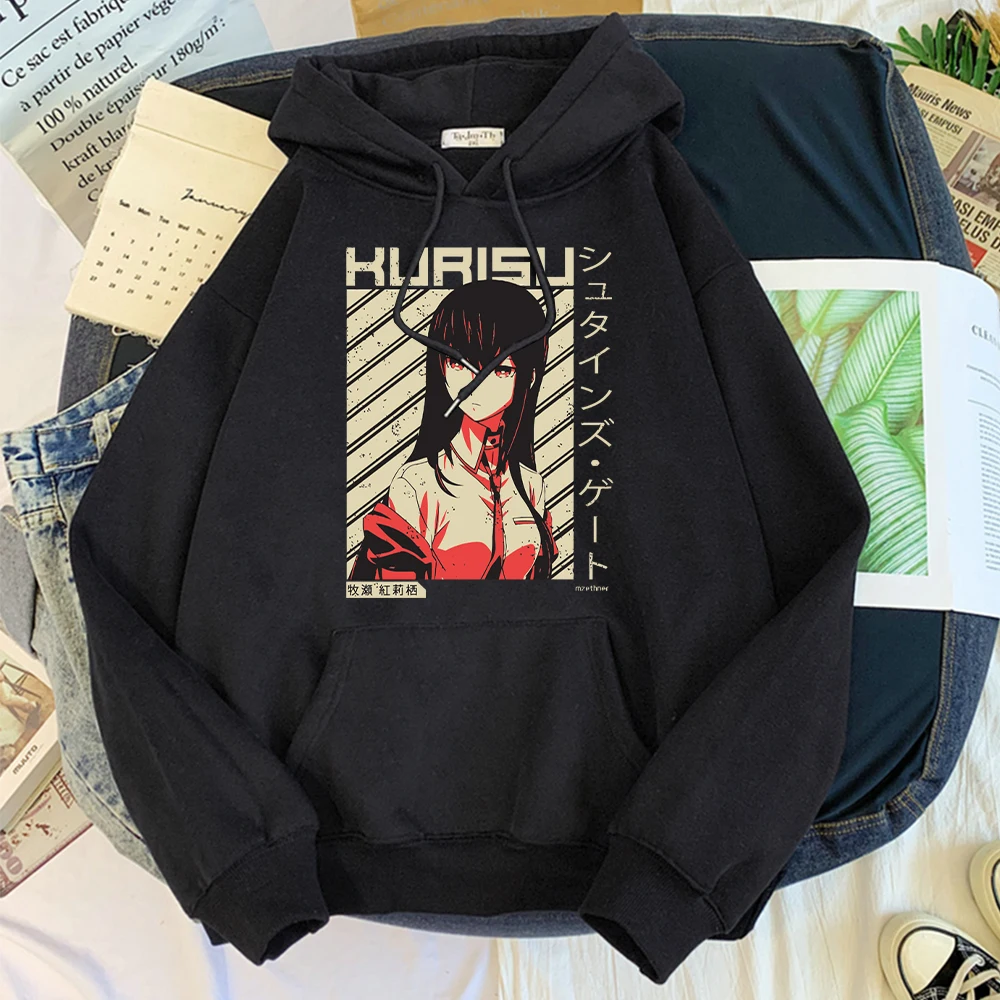 

Спортивный костюм Steins Gate Makise Kurisu, мужские креативные забавные толстовки, модные повседневные толстовки для мужчин, Удобный флисовый пуловер
