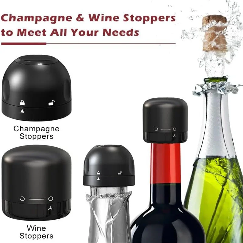 Многоразовая Вакуумная Пробка Для Бутылок Вина Красного И Шампанского