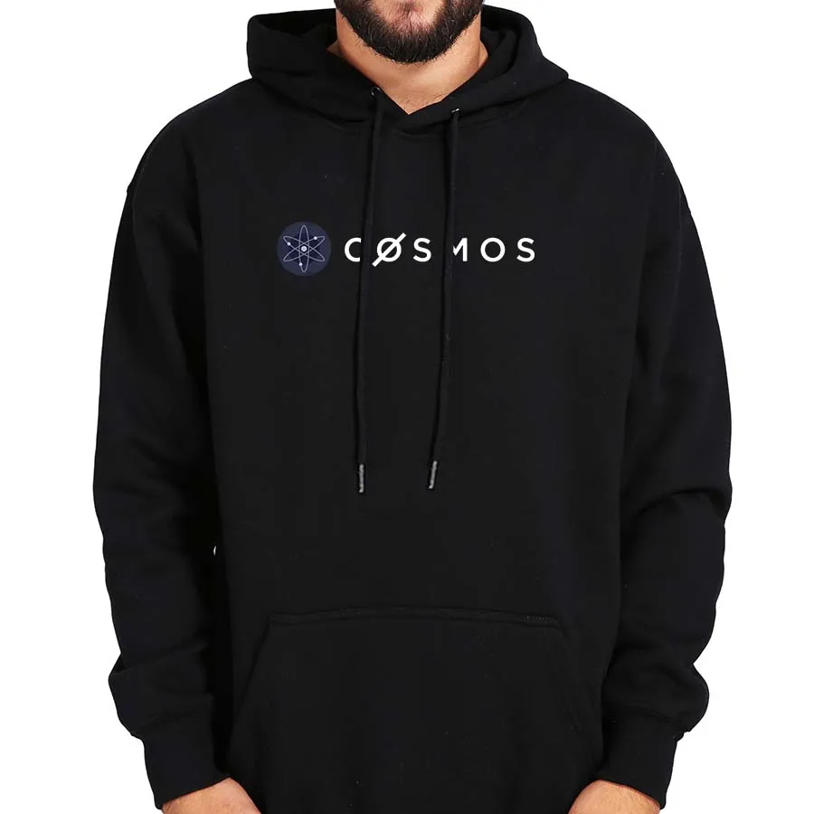 

Cosmos Crypto Hoodie Cryptocurrency ATOM Coin Token Essential Cotton Sweatshirt Tops For Business Trader Men's Pullovers