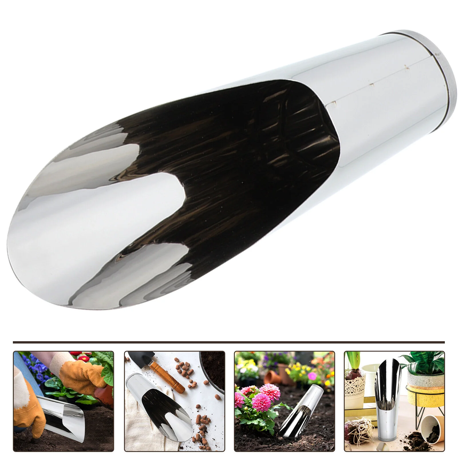 

Saucers Outdoors Toolkit Scoops Stainless Steel Garden Bucket Cultivation Soil Spade Child