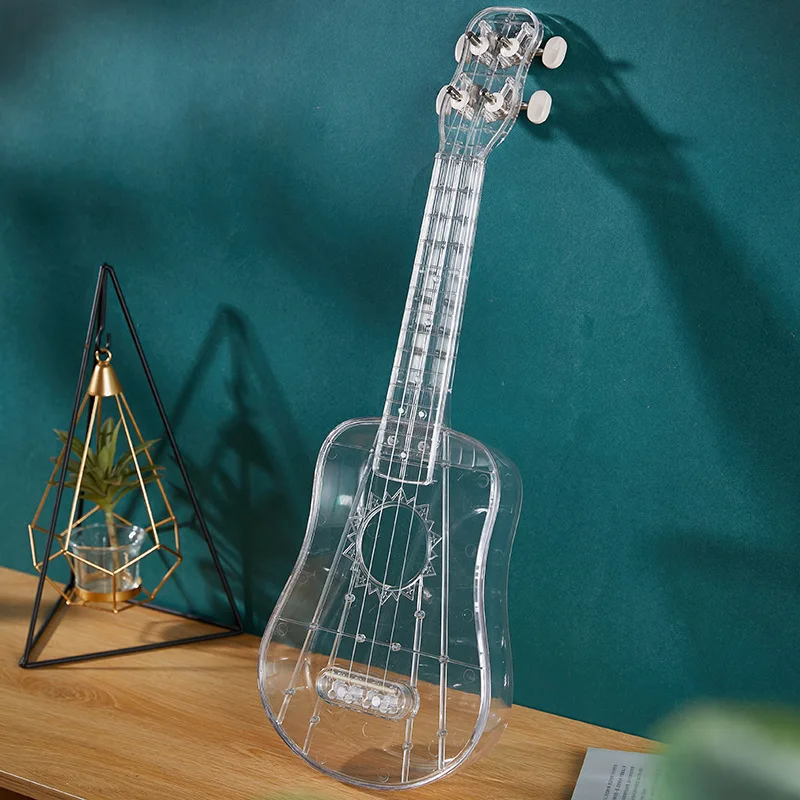 21 inches Ukulele 4 Strings Music Development ABS Transparent Ukelele Mini Guitar Ukelele укулеле музыкальный инструмент укулели