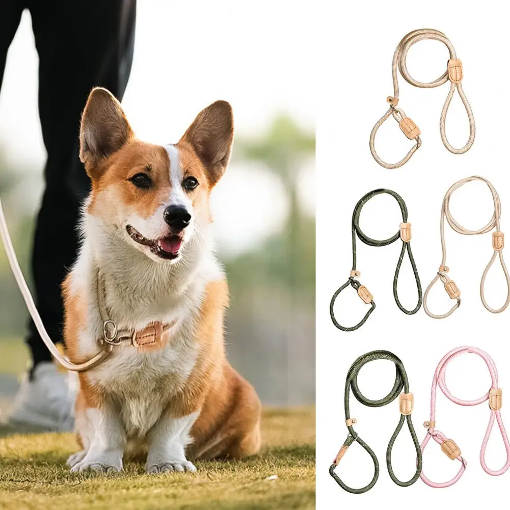 

Pet Leash Escape Proof Dog Traction Rope Movable Snap Ring Limit Buckle Adjustable 8/12mm Optional Dog Leash Dog Accessory