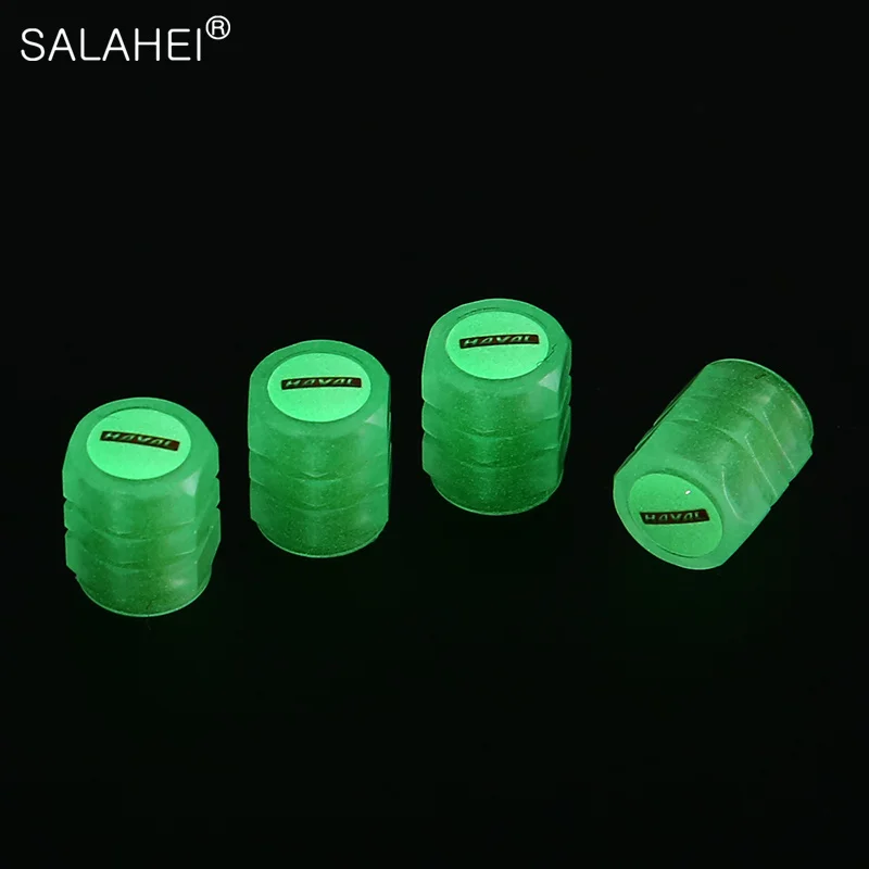 

4Pcs Luminous Car Logo Wheel Tire Valve Stem Air Cap For Haval Hover Jolion H1 H3 H5 H6 H7 H9 H8 H2 M4 M6 F7 F7X H2S Accessories