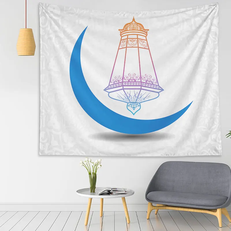 

Ramadan Tapestry Background Decorative Tapestry EID Rectangular Bedroom Hanging Cloth Aesthetic Wall Decoration Room Decor