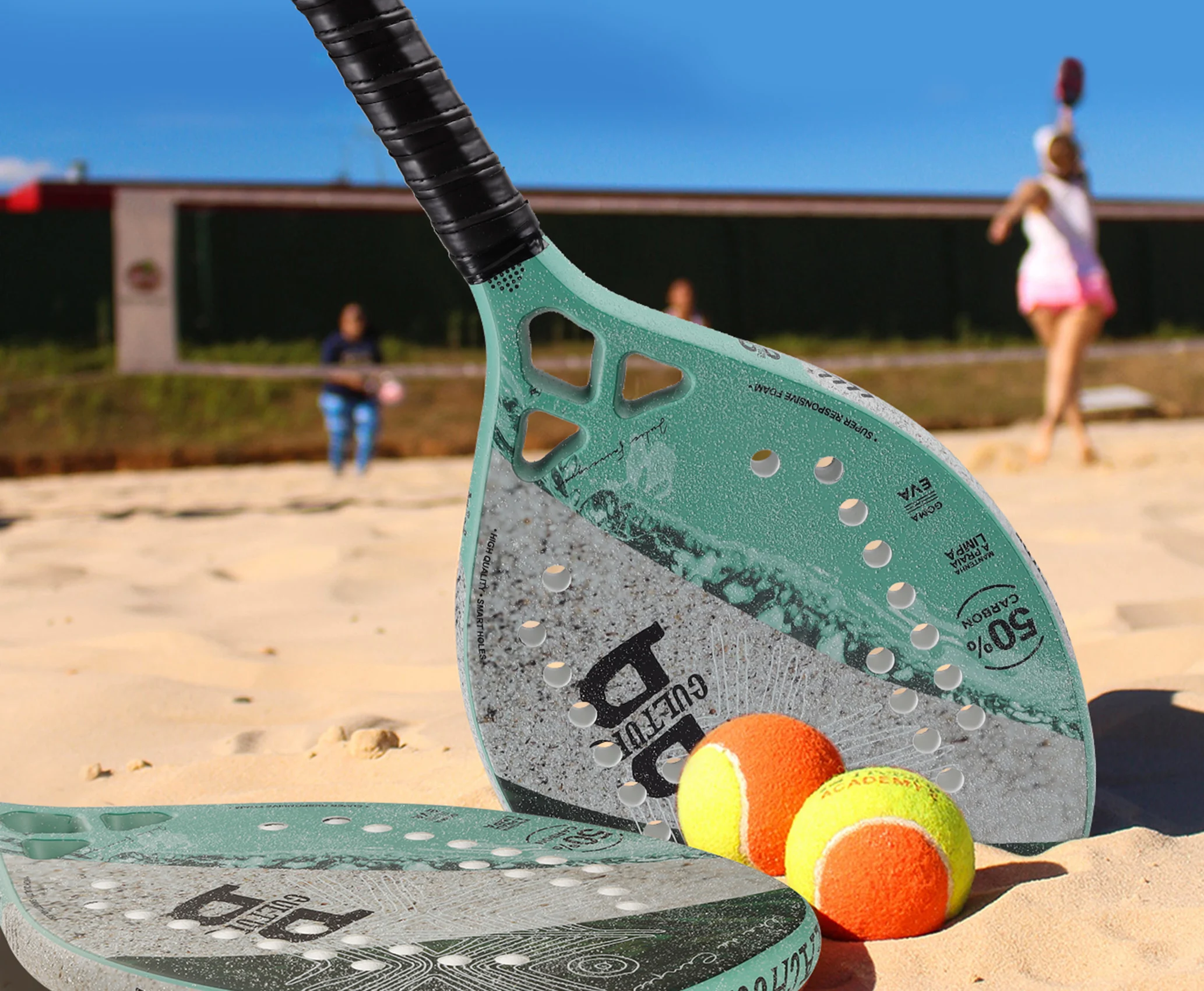 Beach Culture Beach Tennis Racket Tenis Paddle Racquet Carbon Tennis Accessory