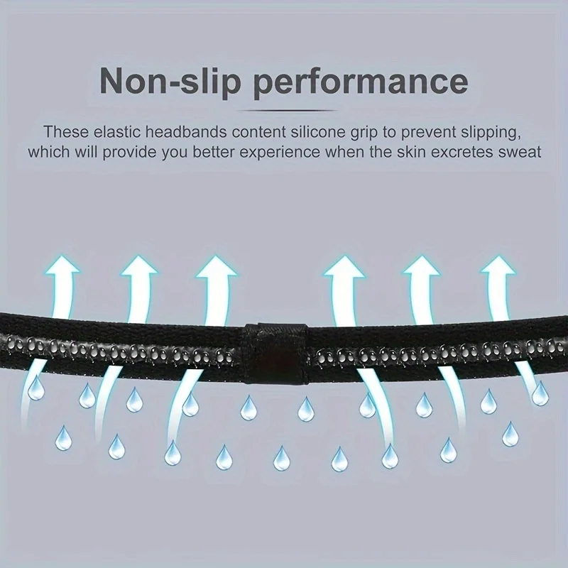 Силиконовая спортивная повязка на голову для волос фитнес-тренировки футбольные