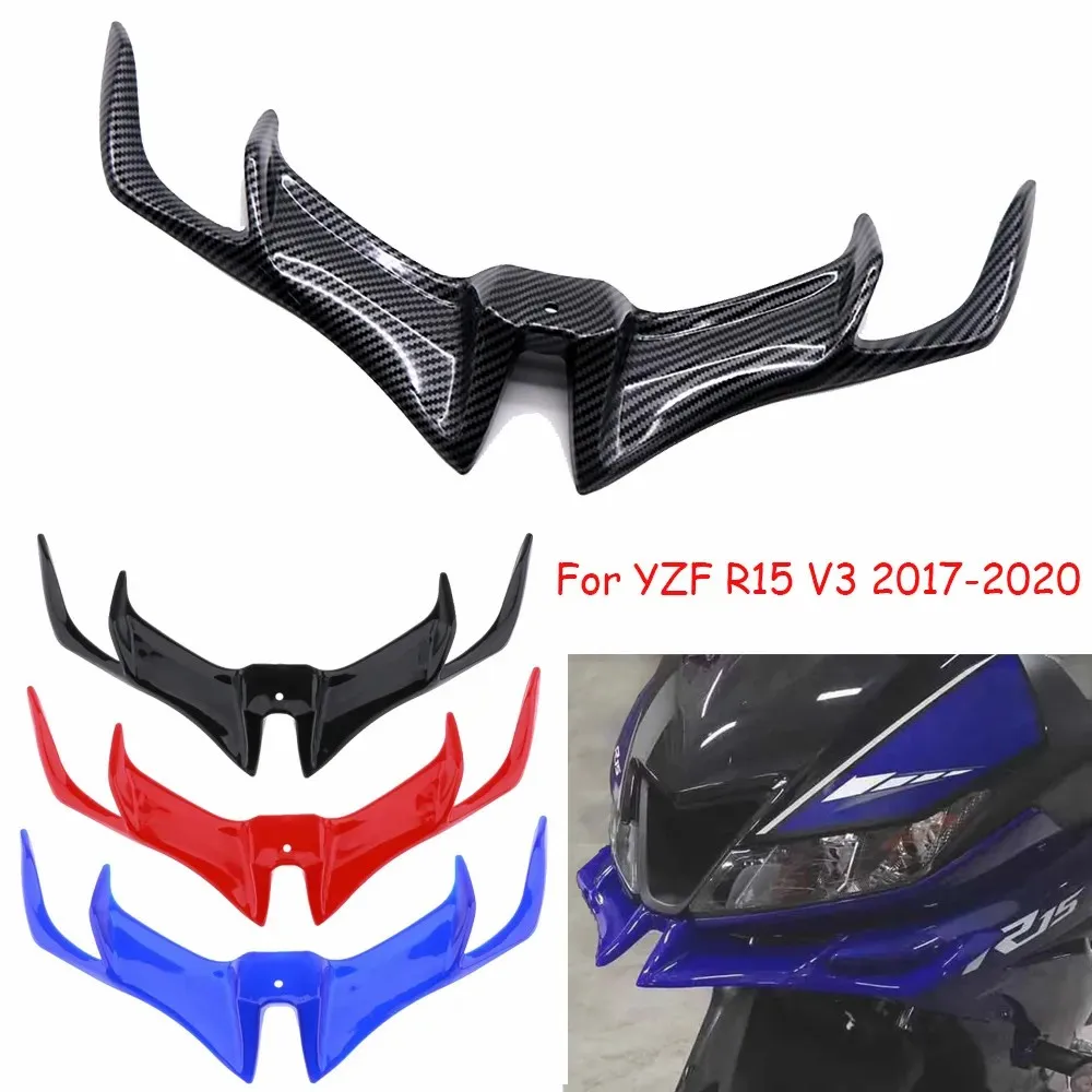 

Motorcycle ABS Front Fairing Pneumatic Winglets Tip Wing Protector Shell Cover For Yamaha YZF-R15 YZF R15 YZFR15 V3 2017-2020
