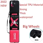 Новинка 2022 г., тяжелая плотная прочная сумка для сноуборда и лыж из ТПУ и ткани с большими бесшумными колесами, рюкзак для катания на лыжах a7336