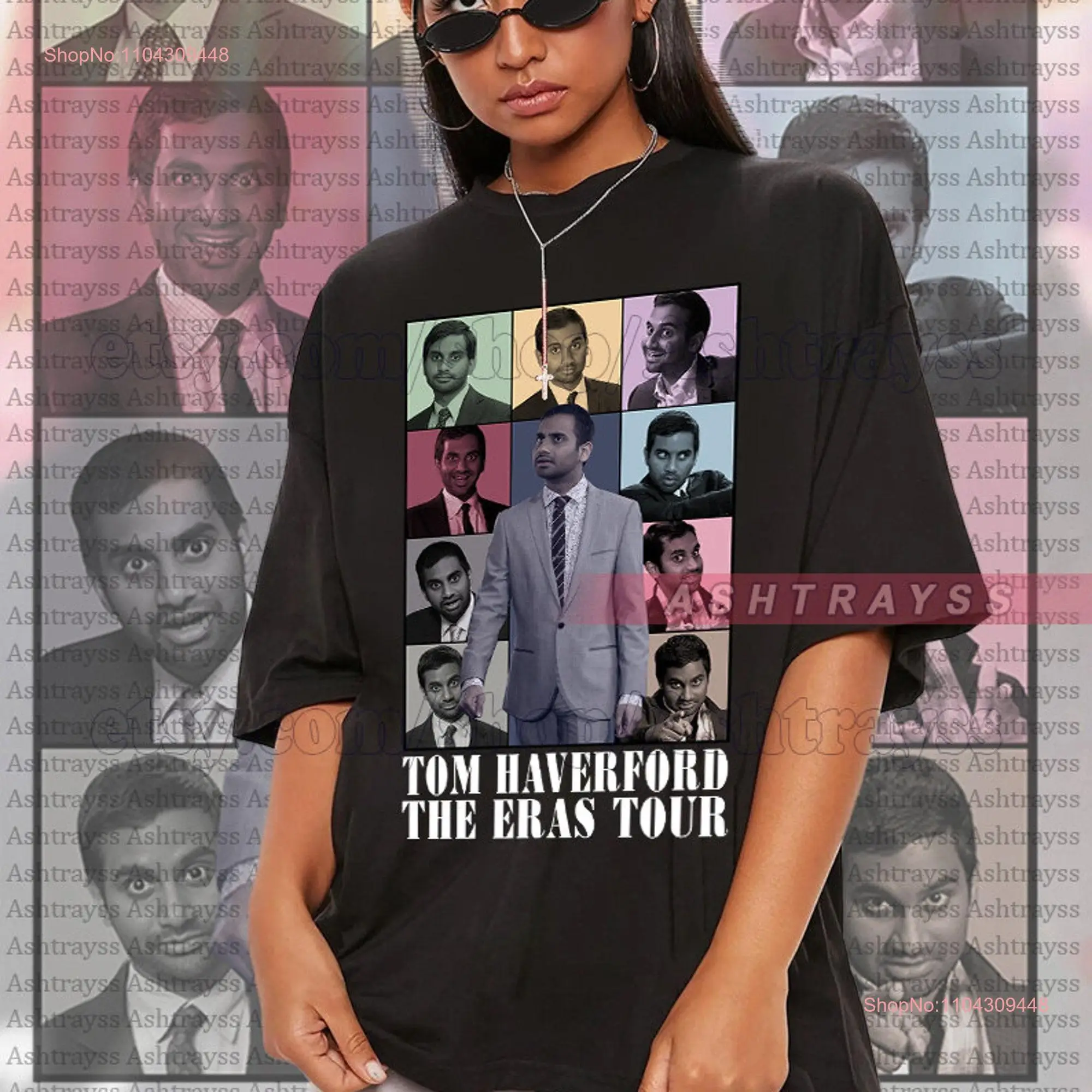 Том Хэверфорд Азаз Ansari The Eras Tour футболка с длинными или короткими рукавами