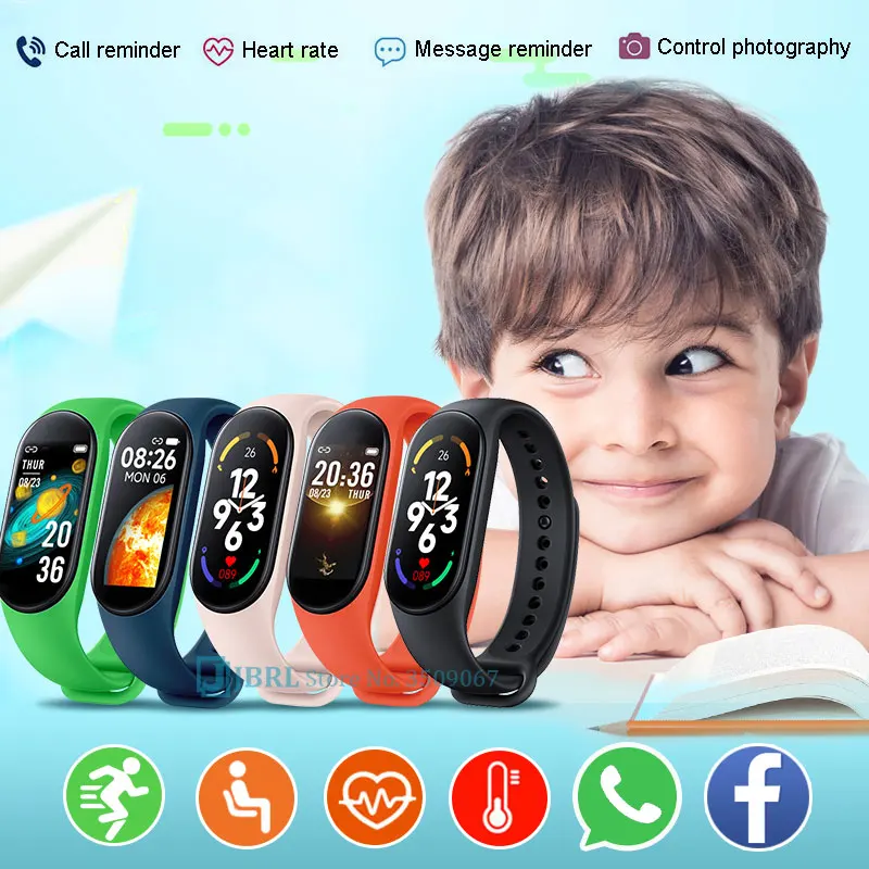 

New M7 Children Kids Smart Watch Boys Girls Sports Smartwatch Heart Rate Smart Clock Child Fitness For Android IOS Smart-Watch