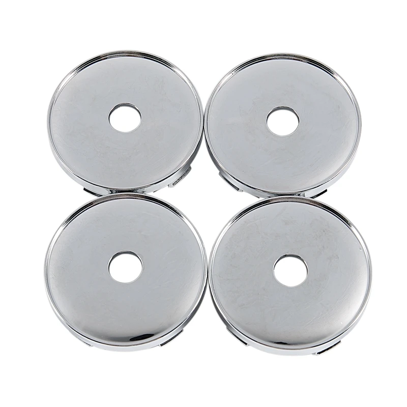 

Set Of 4 Chrome Wheel Center Hub Cap Universal Car Plastic 60mm Tyre Trims