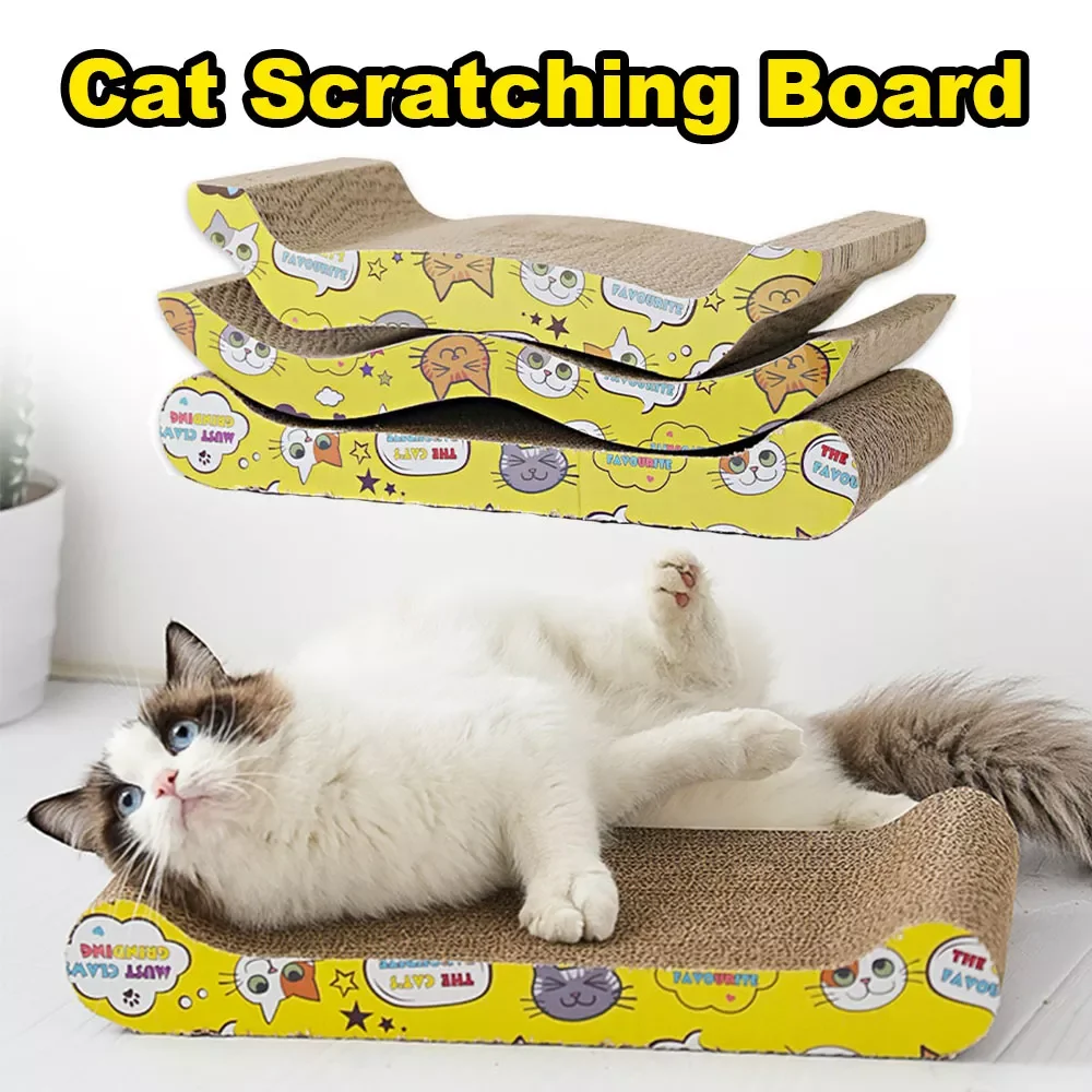 

Pet Toy Cat Scratching Board Claw Grinder Corrugated Paper Cat Scratcher Wear-resistant Climbing Cat Scraper Protecting Furnitur