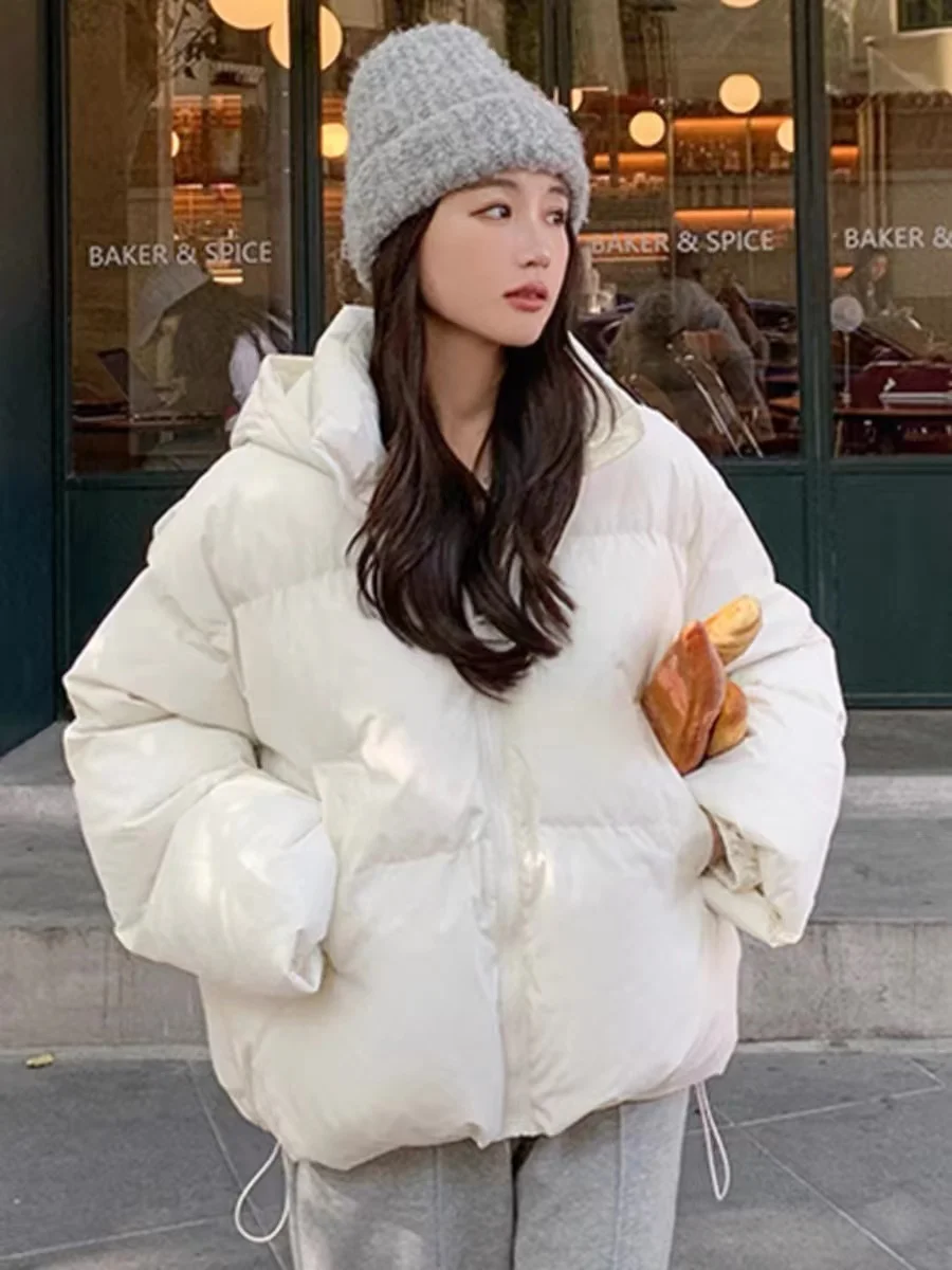 FIGOHR пуховик из хлопка для женщин 2024 зимнее корейское стандартное пальто женская