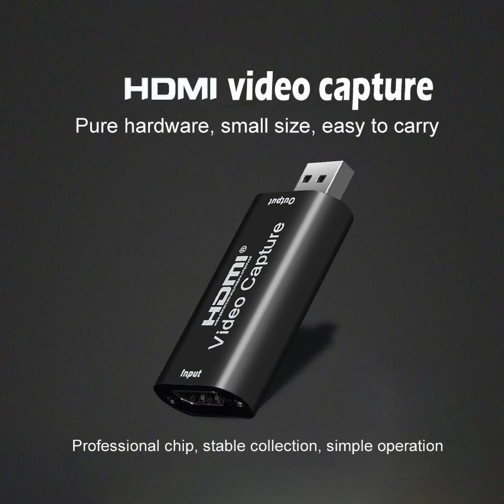 4K 1080P захват видео через USB совместимая с HDMI карта записывающее устройство для PS4