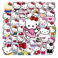 50 hello kitty stickers cute luggage notebook children cartoon stickers